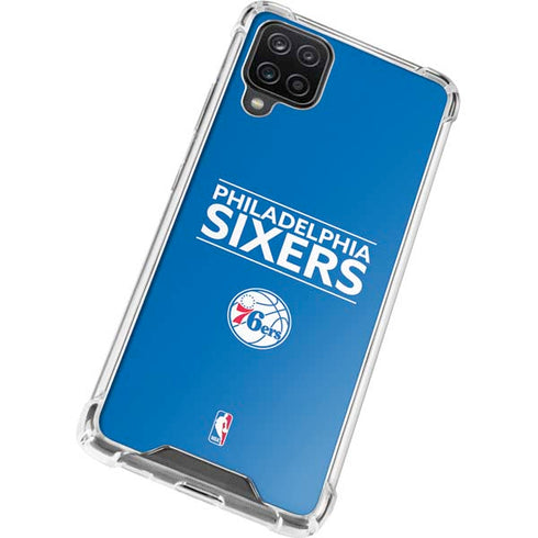 NBA Philadelphia 76ers Standard - Blue Galaxy A12 Clear Case