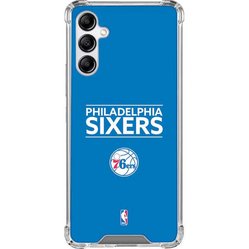 NBA Philadelphia 76ers Standard - Blue Galaxy A14 5G Clear Case