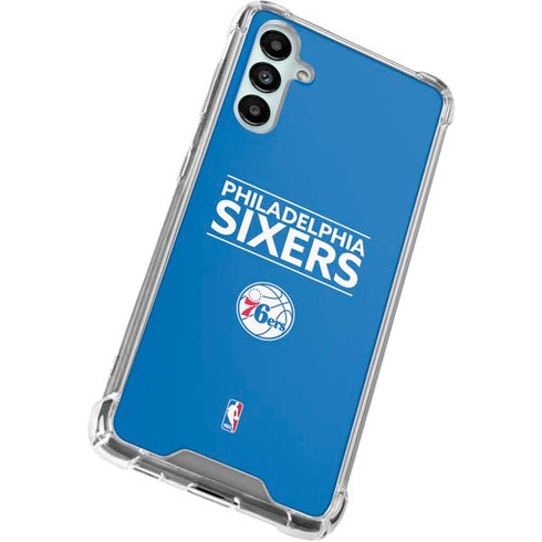 NBA Philadelphia 76ers Standard - Blue Galaxy A14 5G Clear Case