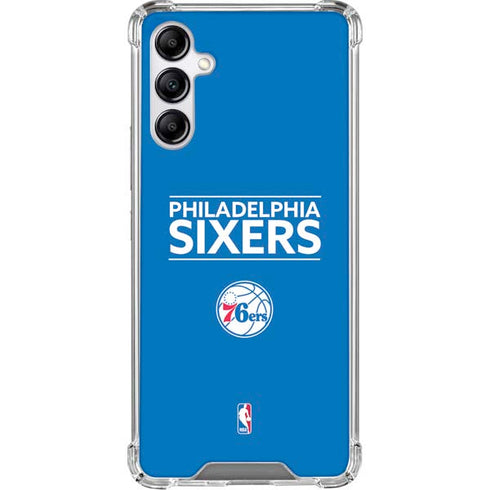 NBA Philadelphia 76ers Standard - Blue Galaxy A15 5G Clear Case