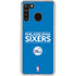 NBA Philadelphia 76ers Standard - Blue Galaxy A21 Clear Case