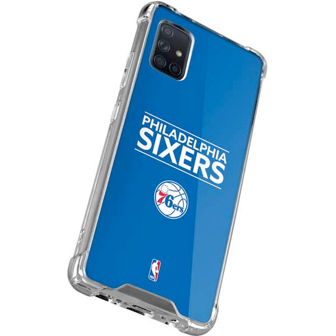 NBA Philadelphia 76ers Standard - Blue Galaxy A51 5G Clear Case