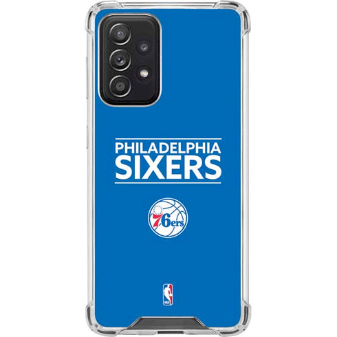NBA Philadelphia 76ers Standard - Blue Galaxy A52 5G Clear Case