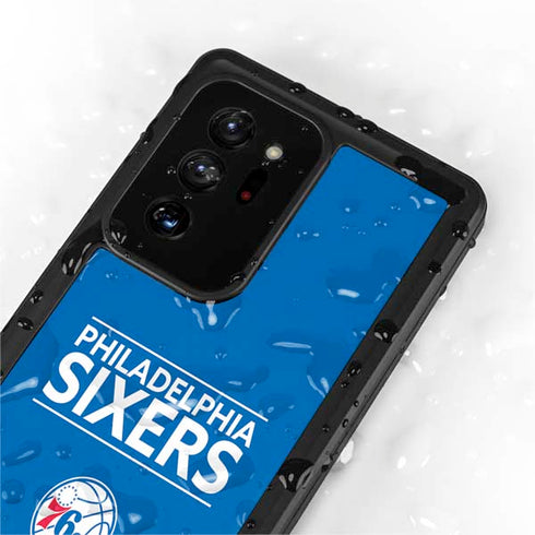 NBA Philadelphia 76ers Standard - Blue Galaxy Note20 Ultra 5G Waterproof Case
