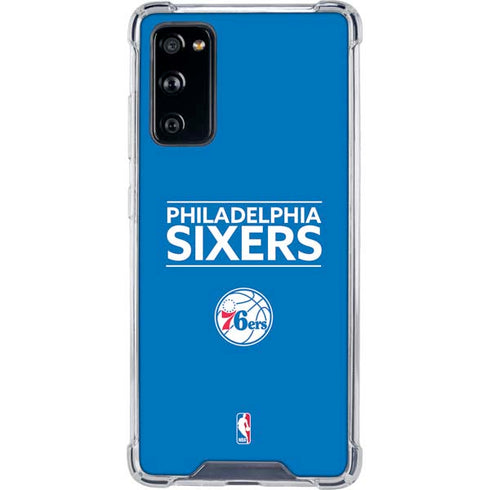 NBA Philadelphia 76ers Standard - Blue Galaxy S20 FE Clear Case