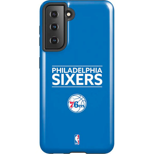 NBA Philadelphia 76ers Standard - Blue Galaxy S21 5G Pro Case