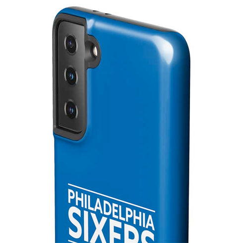 NBA Philadelphia 76ers Standard - Blue Galaxy S21 FE Pro Case
