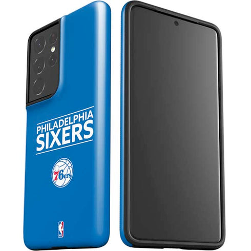 NBA Philadelphia 76ers Standard - Blue Galaxy S21 Ultra 5G Pro Case