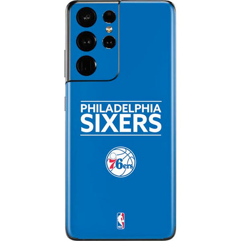 NBA Philadelphia 76ers Standard - Blue Galaxy S21 Ultra 5G Skin