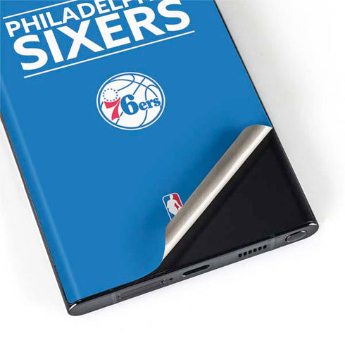 NBA Philadelphia 76ers Standard - Blue Galaxy S22 Ultra Skin