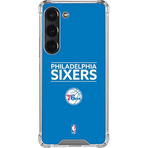 NBA Philadelphia 76ers Standard - Blue Galaxy S23 Clear Case