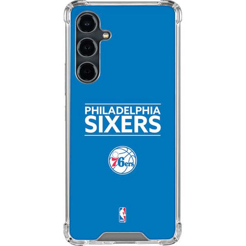 NBA Philadelphia 76ers Standard - Blue Galaxy S23 FE Clear Case