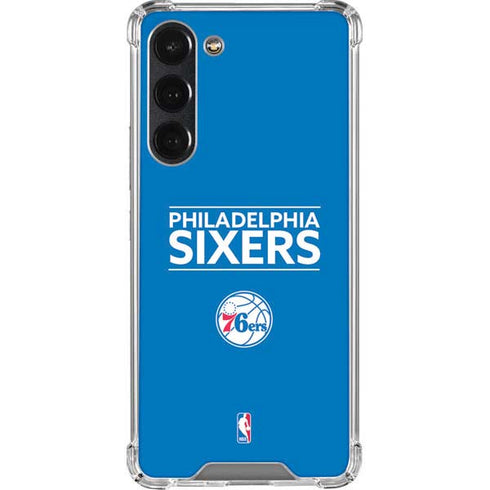 NBA Philadelphia 76ers Standard - Blue Galaxy S23 Plus Clear Case