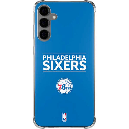 NBA Philadelphia 76ers Standard - Blue Galaxy S24 Plus Clear Case