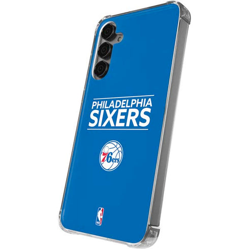 NBA Philadelphia 76ers Standard - Blue Galaxy S24 Plus Clear Case