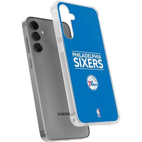 NBA Philadelphia 76ers Standard - Blue Galaxy S24 Plus Clear Case
