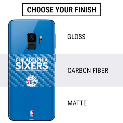 NBA Philadelphia 76ers Standard - Blue Galaxy S9 Skin