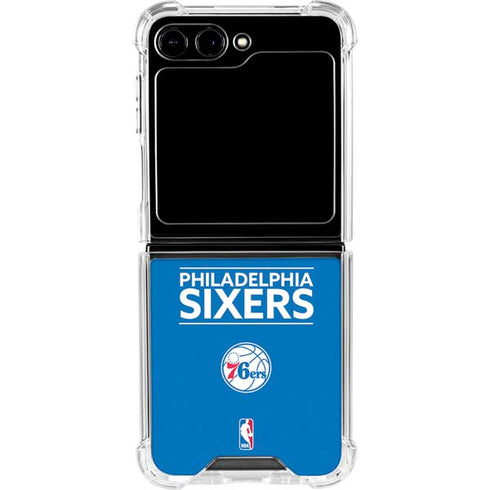 NBA Philadelphia 76ers Standard - Blue Galaxy Z Flip5 5G Clear Case