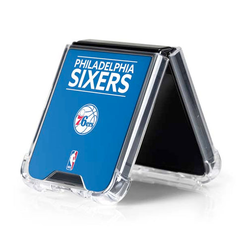 NBA Philadelphia 76ers Standard - Blue Galaxy Z Flip5 5G Clear Case