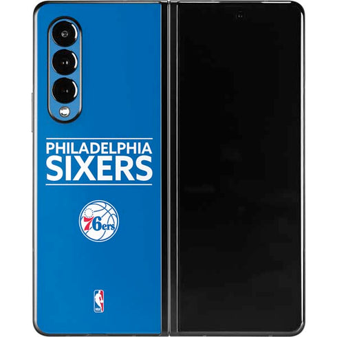 NBA Philadelphia 76ers Standard - Blue Galaxy Z Fold3 5G Skin