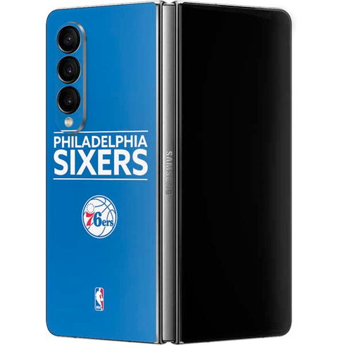 NBA Philadelphia 76ers Standard - Blue Galaxy Z Fold4 5G Skin