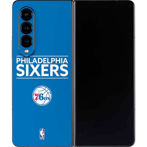 NBA Philadelphia 76ers Standard - Blue Galaxy Z Fold4 5G Skin
