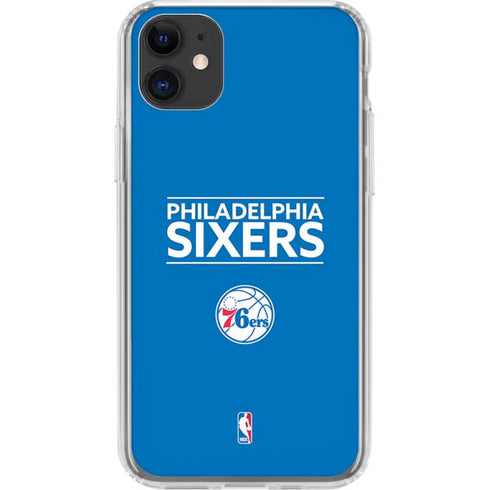 NBA Philadelphia 76ers Standard - Blue iPhone 11 Clear Case