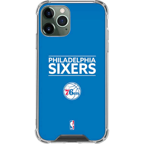 NBA Philadelphia 76ers Standard - Blue iPhone 11 Pro Max Clear Case