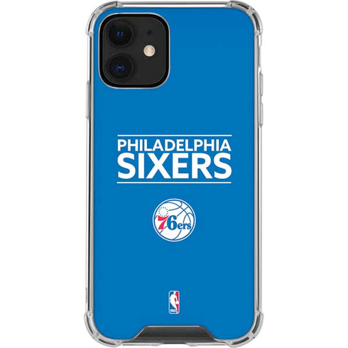 NBA Philadelphia 76ers Standard - Blue iPhone 12 Clear Case