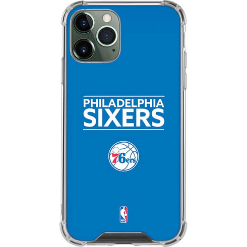 NBA Philadelphia 76ers Standard - Blue iPhone 12 Pro Max Clear Case