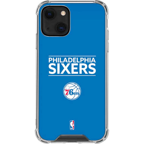 NBA Philadelphia 76ers Standard - Blue iPhone 13 Clear Case