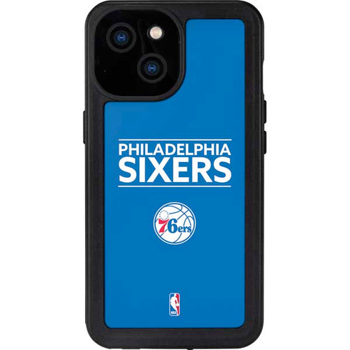 NBA Philadelphia 76ers Standard - Blue iPhone 13 Mini Waterproof Case