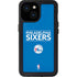 NBA Philadelphia 76ers Standard - Blue iPhone 13 Mini Waterproof Case
