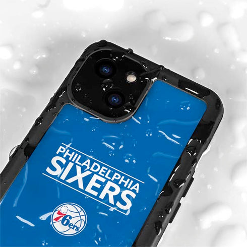 NBA Philadelphia 76ers Standard - Blue iPhone 13 Mini Waterproof Case