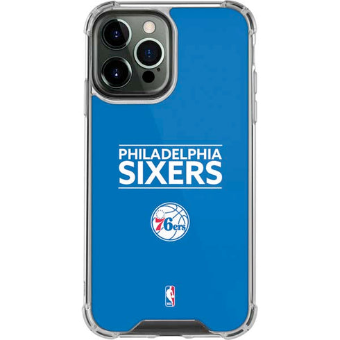 NBA Philadelphia 76ers Standard - Blue iPhone 13 Pro Max Clear Case