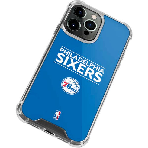 NBA Philadelphia 76ers Standard - Blue iPhone 13 Pro Max Clear Case