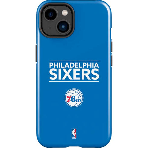NBA Philadelphia 76ers Standard - Blue iPhone 14 Plus Impact Case