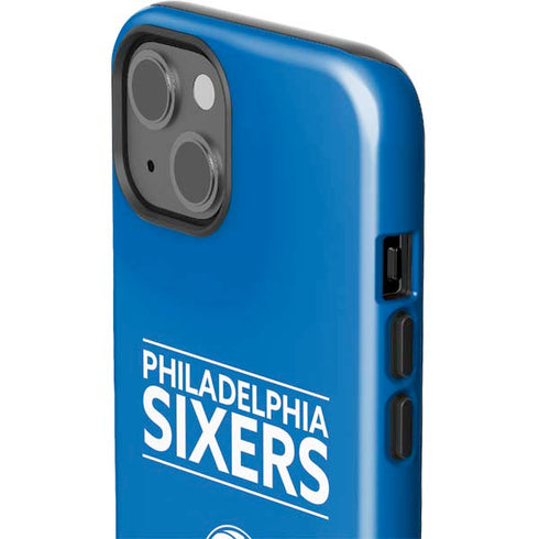 NBA Philadelphia 76ers Standard - Blue iPhone 15 Plus Impact Case
