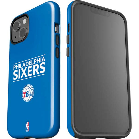 NBA Philadelphia 76ers Standard - Blue iPhone 15 Plus Impact Case