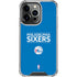 NBA Philadelphia 76ers Standard - Blue iPhone 14 Pro Clear Case