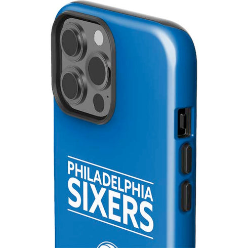 NBA Philadelphia 76ers Standard - Blue iPhone 15 Pro Max Impact Case