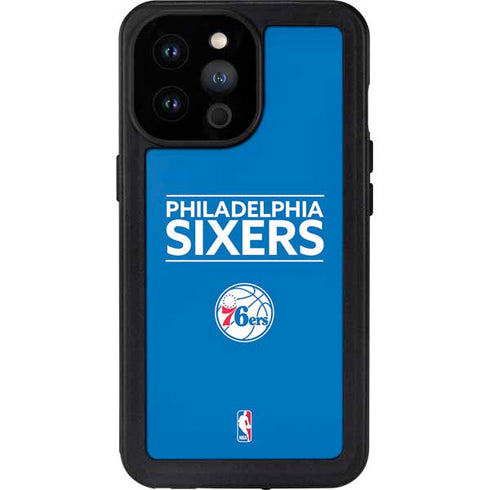 NBA Philadelphia 76ers Standard - Blue iPhone 14 Pro Max Waterproof Case