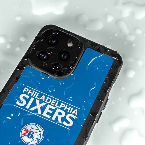 NBA Philadelphia 76ers Standard - Blue iPhone 14 Pro Max Waterproof Case