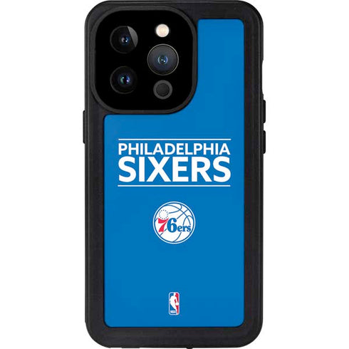 NBA Philadelphia 76ers Standard - Blue iPhone 14 Pro Waterproof Case