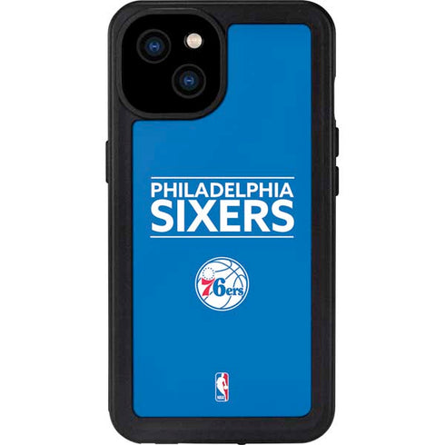 NBA Philadelphia 76ers Standard - Blue iPhone 15 Plus Waterproof Case