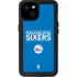 NBA Philadelphia 76ers Standard - Blue iPhone 15 Plus Waterproof Case