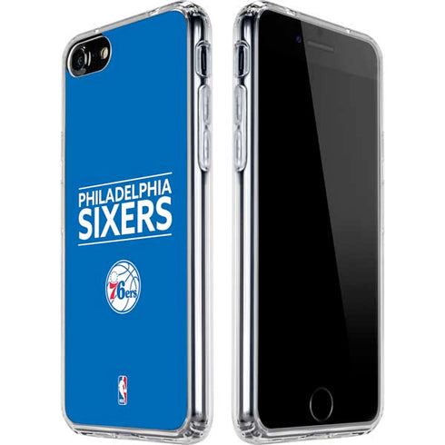 NBA Philadelphia 76ers Standard - Blue iPhone SE (2nd & 3rd Gen) Clear Case