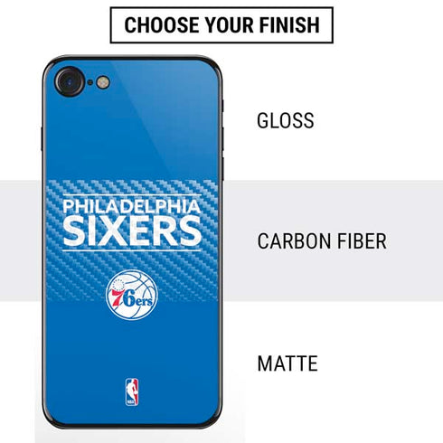 NBA Philadelphia 76ers Standard - Blue iPhone SE (2nd & 3rd Gen) Skin