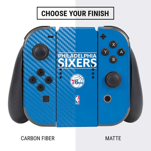 NBA Philadelphia 76ers Standard - Blue Nintendo Switch Bundle Skin