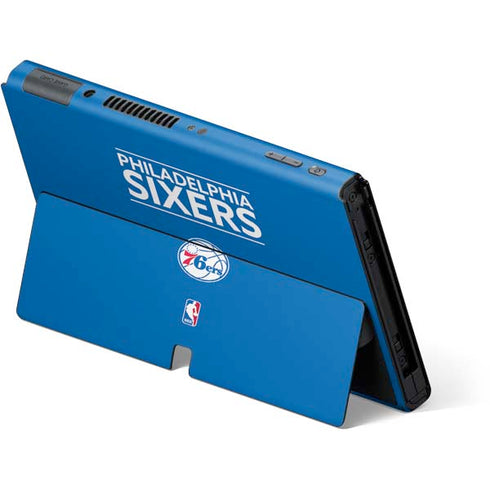 NBA Philadelphia 76ers Standard - Blue Nintendo Switch OLED (2021) Skin